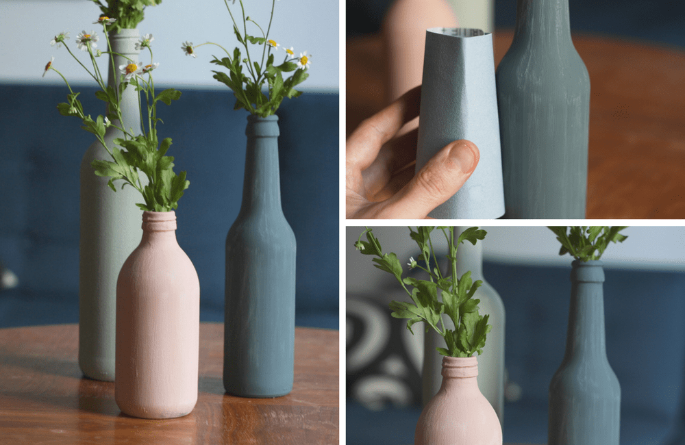 Glasflaschen upcycling DIY