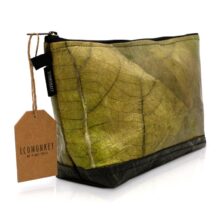 Veganer Kulturbeutel Blattleder 01