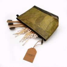 Veganer Kulturbeutel Blattleder 02