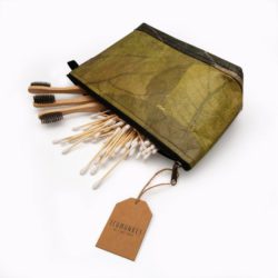 Veganer Kulturbeutel Blattleder 02