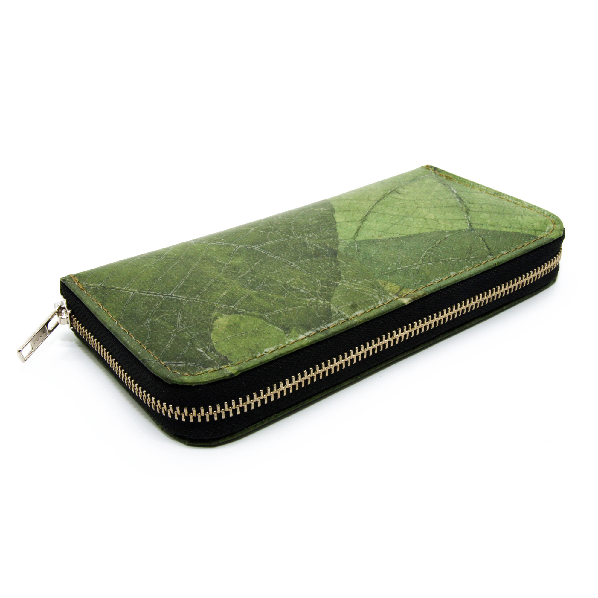 Geldbörse für ECOMONKEY ökologisch Kunstleder, | - Damen aus veganes & produziert nachhaltig fair Blättern