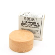 2in1 Shampoo- & Duschstück Moringa Samtblume nachhaltig 2in1 Shampoo- & Duschstück Moringa Samtblume nachhaltig