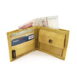 Geldbörse Unisex mit Münzfach aus Bananenblättern nachhaltig