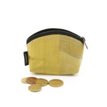 Kleines Münzportemonnaie aus echten Bananenblättern nachhaltig